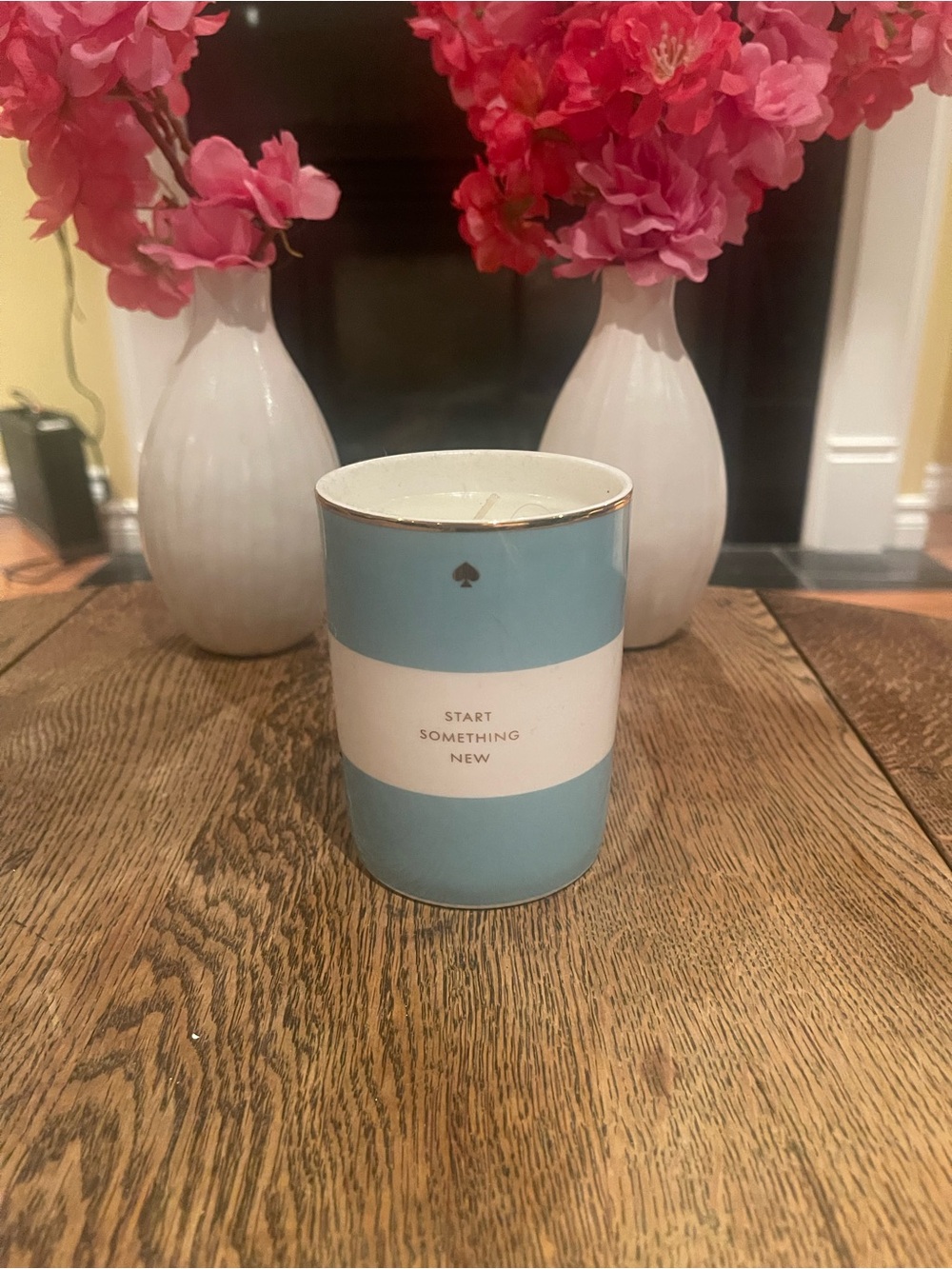 Kate Spade Sky Blue 'Start Something New' Decorative Candle